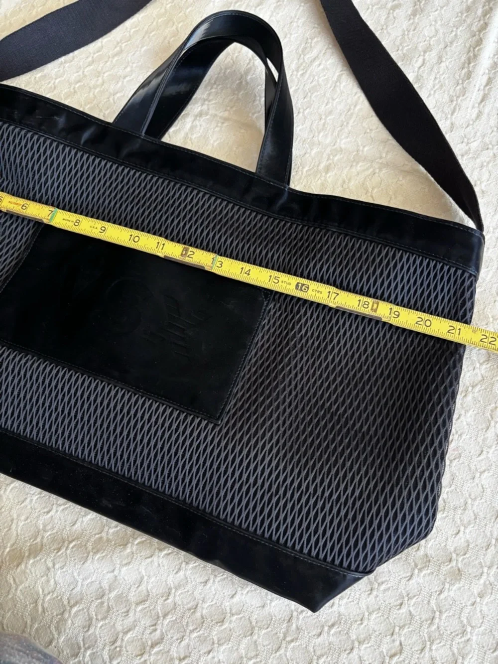 Victoria's Secret Black Mesh VSX Duffel Tote